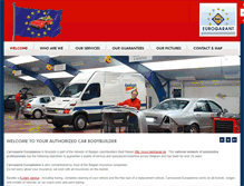 Tablet Screenshot of carrosserie-europeenne.be